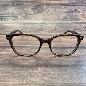 Ray-Ban RB 5285 2383 Tortoise Green Square Eyeglasses Frames Mens 53-19-145